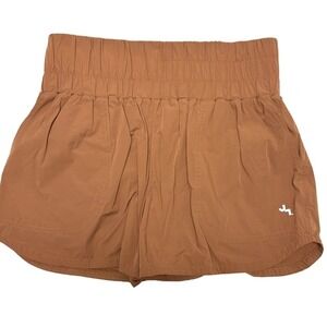 Joy Lab High Waisted Active Shorts Athletic Tan Brown Women's Small